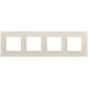 Рамка для розеток и выключателей Elegance 14-5014-02 Classic, на 4 поста, слоновая кость  Б0060587  ЭРА
