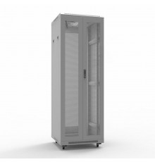 19" Напольный шкаф серии Standart 42U 600х1000 мм, передняя и задняя распашные перфорированные двери, RAL7035 (состоит из 3 частей)  04-2362  REXANT