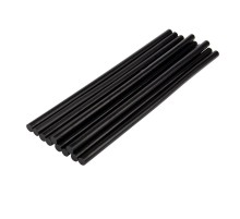 Клеевые стержни , 7 мм, 200 мм, черные, 10 шт., хедер  09-1104  REXANT
