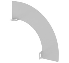 Перегородка разд. 80мм пов. верт. внеш. 90град RAL 9016  CRP40-0-90-080-9016  IEK