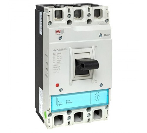 Выключатель автоматический AV POWER-3/3 500А 100kA TR AVERES  mccb-33-500H-TR-av  EKF
