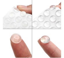 Демпфер захлопа 10х1,5 мм прозрачный (25 шт) - пакет   109143  Tech-KREP