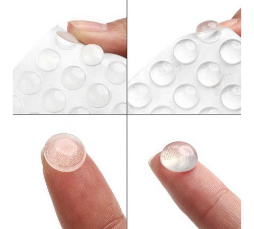 Демпфер захлопа 10х1,5 мм прозрачный (25 шт) - пакет   109143  Tech-KREP