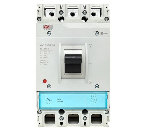 Выключатель автоматический AV POWER-3/3 500А 100kA TR AVERES  mccb-33-500H-TR-av  EKF
