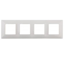 14-5004-01 Рамка на 4 поста, Эра Elegance, белый  Б0034399  ЭРА