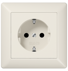 Штепсельная розетка SCHUKO 16A 250V~; слоновая кость AS1520 Jung