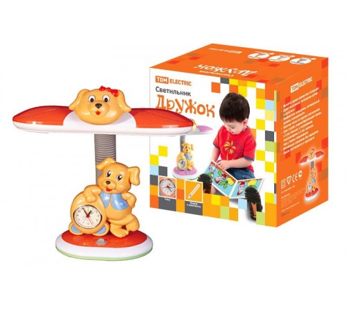 Светильник Дружок настол/часы 220В, 11Вт, G23, оранжевыйTDM  SQ0337-0012  TDM