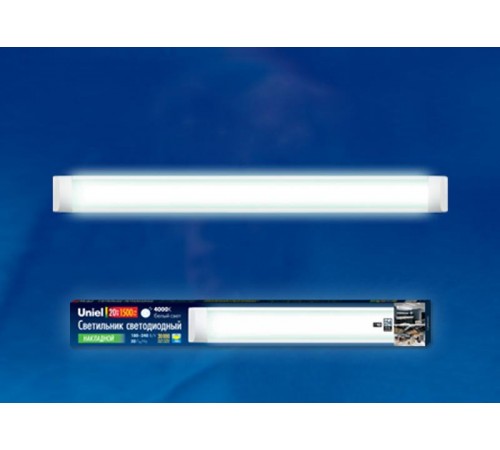 Светильник светодиодный линейный 20вт 600мм 4000К IP20 ULO-CL60-20W/NW SILVER серебристый  UL-00001797  Uniel