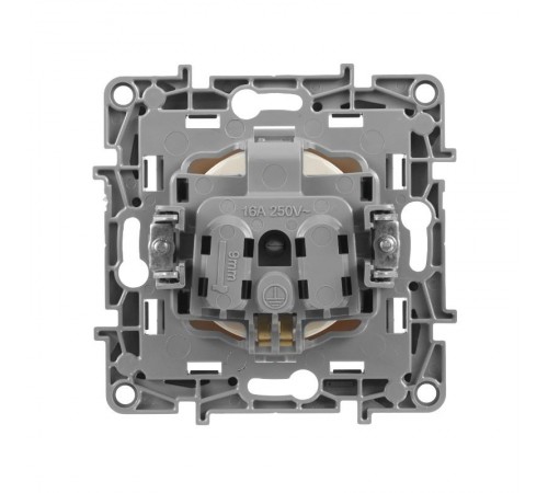 Etika Слоновая кость Розетка с заземлением, винтовые клеммы  672321  Legrand