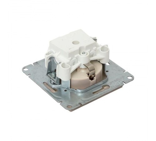 Механизм розетки, 16А, с заземлением, без шторок, кремовый Эпика  UP1-SOI-110 EKF