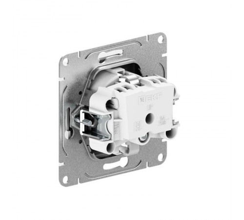 Механизм розетки, 16А, с заземлением, без шторок, кремовый Эпика  UP1-SOI-110 EKF