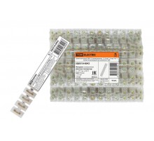 Зажим винтовой ЗВИ-10 полипропилен 1,5-6мм2 12пар 100°С белый (индивидуальная упаковка)  SQ0510-0042  TDM