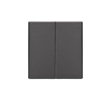 Выключатель STRONG 2 кл проходной (переключатель) 10А с/у графит  KR-78-0709-6  KRANZ