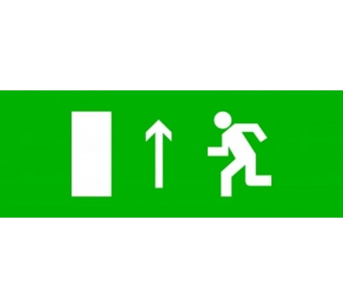 Пиктограмма "Направление прямо" 320х120мм (для EXIT, SAFEWAY-40)  pkal-01-05  EKF