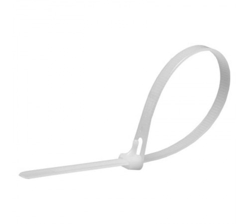 Хомут нейлоновый многоразовый 8x250 мм , белый (100шт в упак)  39083  STEKKER
