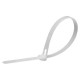 Хомут нейлоновый многоразовый 8x250 мм , белый (100шт в упак)  39083  STEKKER