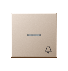клавиша с символом звонок с линзой, шампань  A590KO5KCH  Jung