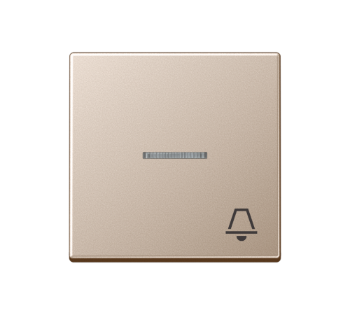 клавиша с символом звонок с линзой, шампань  A590KO5KCH  Jung