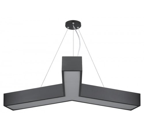 Светильник светодиодный Geometria Igrek SPO-143-B-40K-056 56Вт 4000K 3700Лм IP40 900*900*80 черный подвесной ЛТ  Б0058887  ЭРА