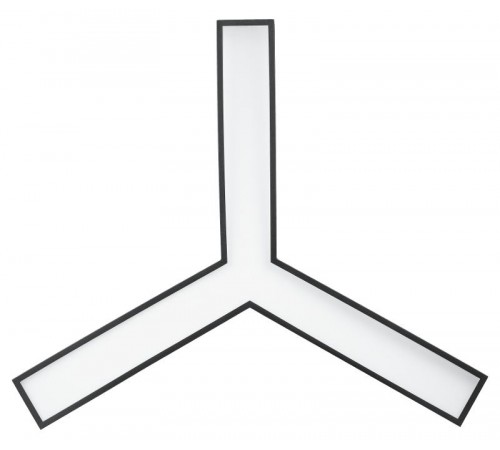 Светильник светодиодный Geometria Igrek SPO-144-B-40K-066 66Вт 4000К 4000Лм IP40 1200*1200*80 черный подвесной ЛТ  Б0058889  ЭРА