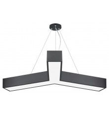 Светильник светодиодный Geometria Igrek SPO-143-B-40K-056 56Вт 4000K 3700Лм IP40 900*900*80 черный подвесной ЛТ  Б0058887  ЭРА