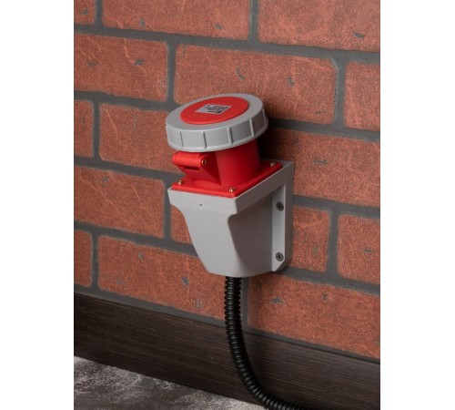 Розетка стационарная наружная 1242 3Р+РЕ 32А 380В IP67 EKF PROxima  ps-1242-32-380  EKF