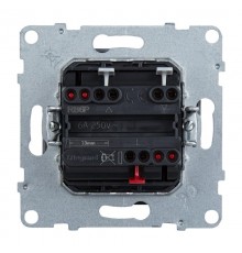 SUNO Переключатель кнопочный для жалюзи и рольставней 6А 250В. Безвинтовые зажимы. Цвет "Алюминий"  721338  Legrand