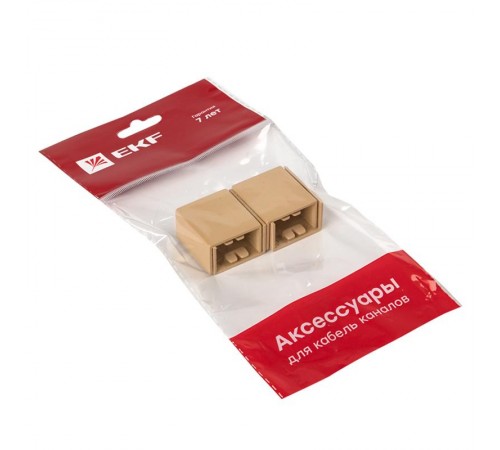 Соединитель (25х16) (4 шт) Plast EKF PROxima   под светлое дерево    conl-25-16x4   EKF