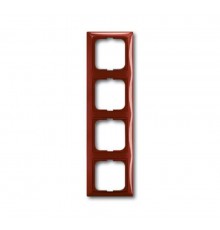 ABB Basic 55 Фойе (красный) Рамка 4-ая  1725-0-1519   2CKA001725A1519  ABB