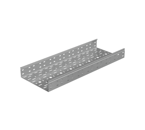 Лоток перф. 80х300х1,5 L2500 мм "Стандарт ПЛЮС" INOX304  LPEplus80-300-1.5-2500 INOX304  КМ-Профиль