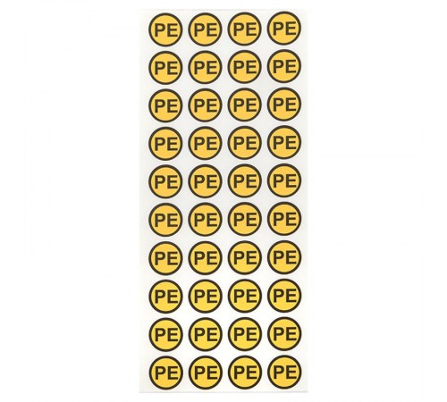 Наклейка PE (1шт) (d20мм) PROxima  an-2-08  EKF