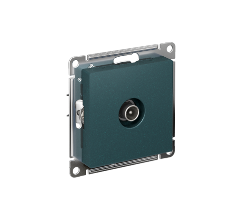 AtlasDesign Изумруд Розетка антенная одиночная TV коннектор, механизм  ATN000893  SE