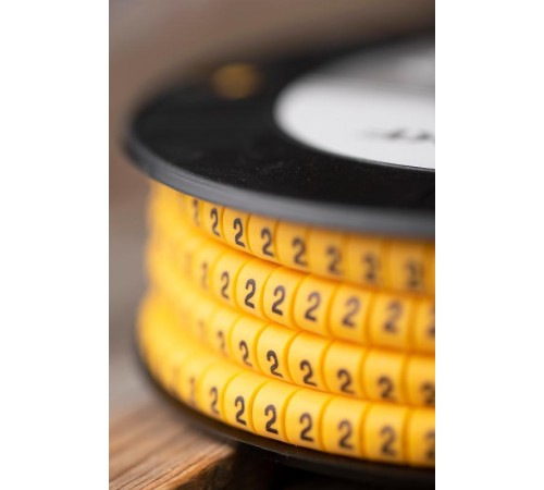 Маркер-кабельный 2,5кв.мм "2" (1000шт.) (ЕС-1) EKF PROxima  plc-KM-2.5-2  EKF