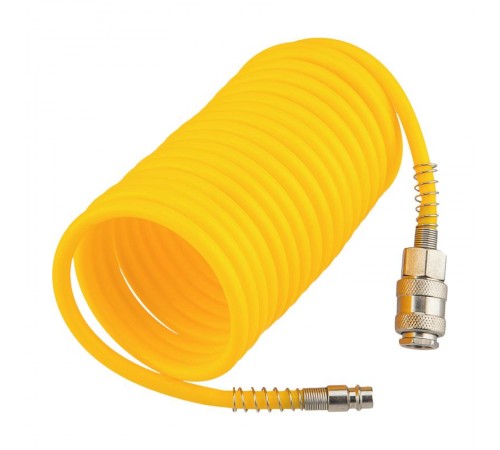 Шланг спиральный для компрессора, с быстросъемным соединением, 5м  KR-16-1171  KRANZ