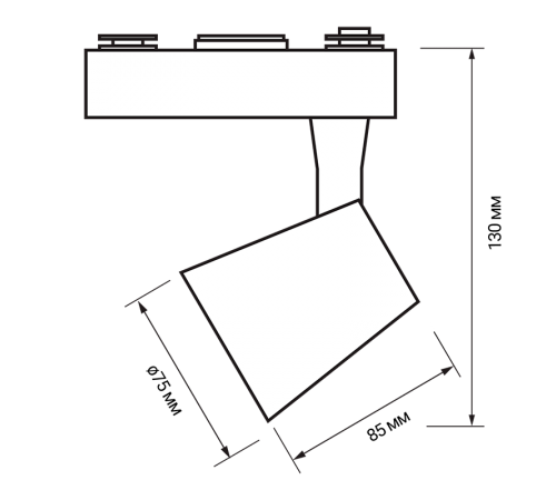 Светильник светодиодный трековый однофазный PTR 0315 15w 4000K 24° GR (серый) IP40  .5023789  Jazzway