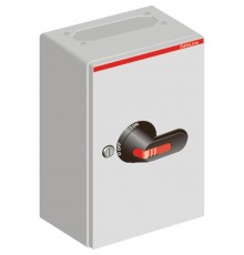 Рубильник в металическом боксе OTL25T3B до 30А 3х-полюсный, 1НО доп. контакт, резьба 2хМ32+М16  1SCA022571R9230  ABB