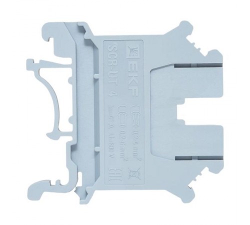 Клеммная колодка винтовая 4 UT серая scr-ut-4-g  EKF