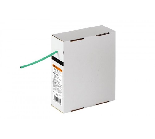 Термоусаживаемая трубка ТУТнг 4/2 зеленая в коробке (10 м/упак)   SQ0518-0405  TDM