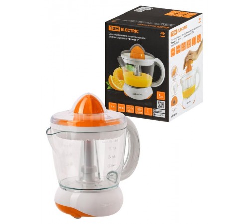 Соковыжималка электрическая для цитрусовых "Фреш 1", 40 Вт, 1 л, оранжевая, TDM  SQ4004-0001  TDM