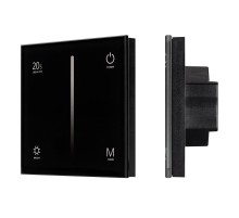 Панель SMART-P6-DIM-G-IN Black (12-24V, 4x3A, Sens, 2.4G) (Arlight, IP20 Пластик, 5 лет)  034780  Arlight
