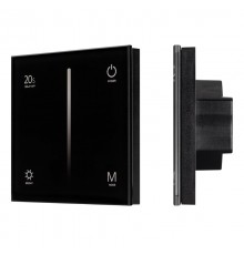 Панель SMART-P6-DIM-G-IN Black (12-24V, 4x3A, Sens, 2.4G) (Arlight, IP20 Пластик, 5 лет)  034780  Arlight