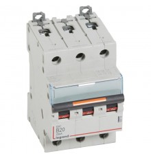 Выключатель автоматический трехполюсный DX3 20А B 25кА  409730  Legrand