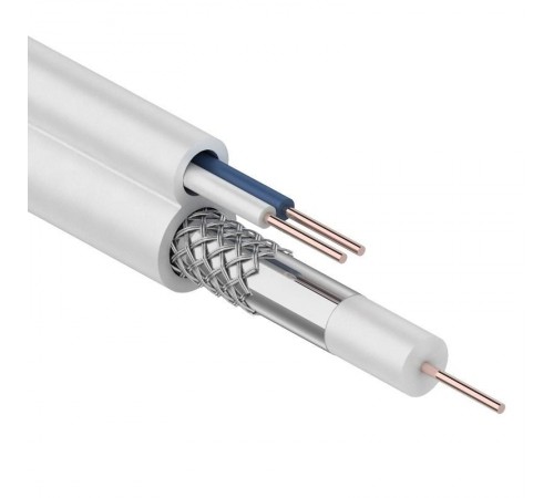 Кабель ККСВ-В+2х0,5 мм (бухта 100 м) белый  01-4001  REXANT