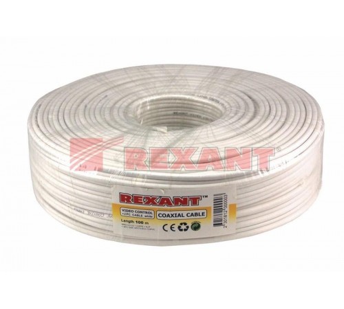 Кабель ККСВ-В+2х0,5 мм (бухта 100 м) белый  01-4001  REXANT
