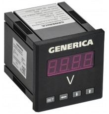 Вольтметр цифровой щитовой однофазный DO RS-485 72х72мм LED  IDV11-5-1-3-LED-G  GENERICA