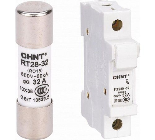 Плавкая вставка цилиндрическая RT28-32 10A 10х38  520254  CHINT
