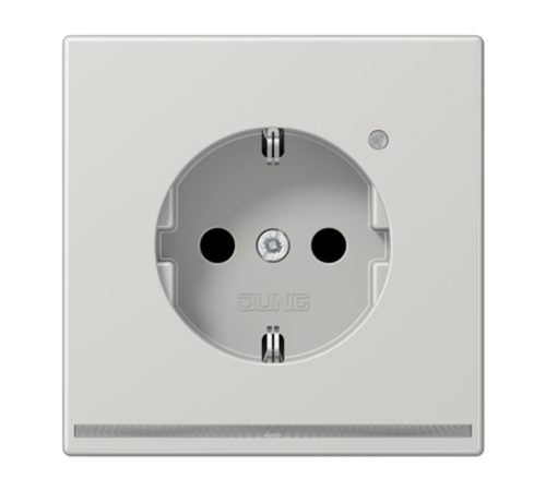 SCHUKO-розетка с LED подсветкой LS1520-OLGLNW Jung