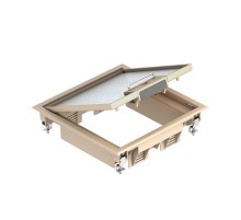 Лючок GES4U (универсальный) 6xModul45 (для 2хUT3, полиамид, бежевый)  7405204  OBO Bettermann