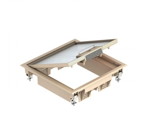 Лючок GES4U (универсальный) 6xModul45 (для 2хUT3, полиамид, бежевый)  7405204  OBO Bettermann