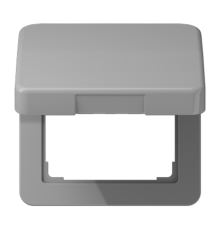 Крышка ударопрочная откидная ударопрочная для штекерных розеток; серая  CD590BFKLGR  Jung